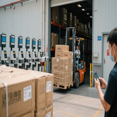 手持RFID读写器在快递分拣环节应用